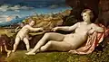 Palma: Venus and Cupid in a Landscape, c. 1523–1524