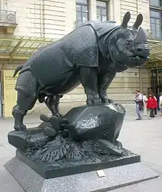 Rhinoceros by Henri Alfred Jacquemart