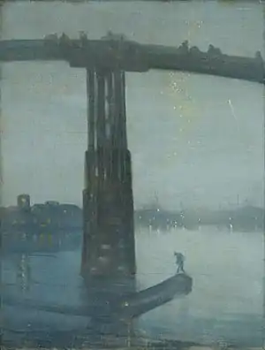Nocturne: Blue and Gold&nbsp;– Old Battersea BridgeWhistler, c. 1872–75