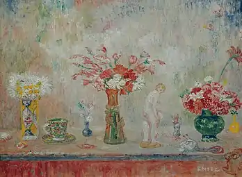 Fantastic Still Life (c. 1917), oil on canvas, 16 x 21.5&nbsp;cm., Österreichische Galerie Belvedere, Vienna