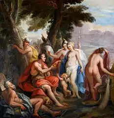 Judgement of Paris by James Thornhill. Government Art Collection