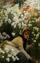James Tissot, Chrysanthemums, c. 1874-1876