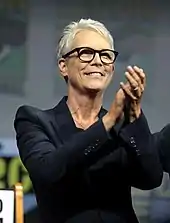 An image of Jamie Lee Curtis showing her upper body and face