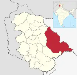 Kishtwar district in Jammu and Kashmir