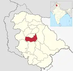 Location in Jammu and Kashmir, India