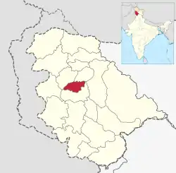 Location in Jammu and Kashmir, India