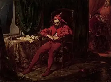 Stańczyk, by Jan Matejko.The Polish jester is the only person at a 1514 royal ball troubled by the news that the Russians have captured Smolensk.