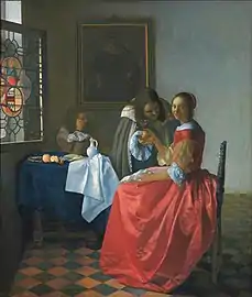 The Girl with the Wine Glass, by Johannes Vermeer (1659–60)