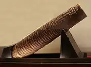 Coastal wooden cannon built by the daimyō at the order of the bakufu for Commodore Perry's arrival.