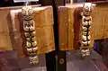 Tiki-themed door handles