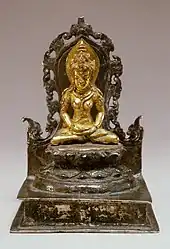 The Buddhist Goddess Tara, gold and silver, Central Java, Indonesia, c. 9th century. The Walters Art Museum.