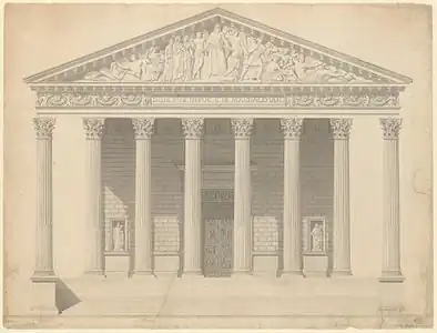 Vignon's design for the facade