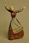 Jean Manley peasant girl figurine.