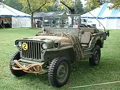 A Willys MB, better known as Jeep, at Military Vehicle Show, War Memorial Museum, Newport News, VA, Sun., September 24, 2006