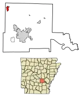 Location in Jefferson county and Arkansas