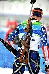 US Biathlete at the 2010 Winter Olympics.