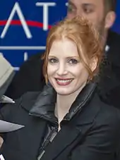 Jessica Chastain smiles for the camera