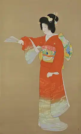 Jo no Mai (序の舞, Noh Dance Prelude) by Uemura Shōen (1936)