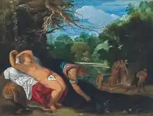 Johann König, Apollo and Coronis, c. 1607