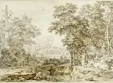 Johannes de Bosch, "Arcadian landscape"