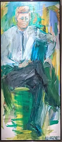 John F. Kennedy, 1963, Elaine de Kooning