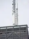 Closeup view of the antennas, photographed in 2008