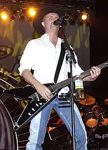 Rich performing on stage in 2005