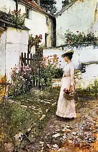 Gathering Summer Flowers in a Devonshire Garden1892-1893