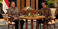 Image 106The batik shirt, as worn by the 7th Indonesian President Joko Widodo and the 6th Indonesian President Susilo Bambang Yudhoyono (from Culture of Indonesia)
