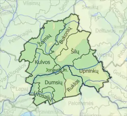 Map of Jonava district municipality