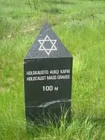 Location of the mass grave where 2,108 Jews were massacred in 1941