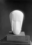 Joseph Csaky, 1921, Tête (Tête de jeune fille, Tête d'enfant), marble (white), 21.5&nbsp;cm, Musée National d'Art Moderne, Paris