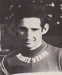 A man in a Monte Verde cycling jersey