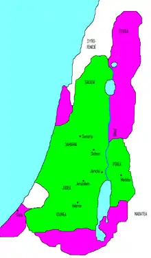 Hasmonean Kingdom under Alexander Jannaeus (after conquest of Iturea)