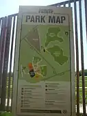 The map near the entrance.