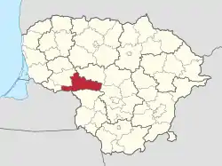 Location in Lithuania