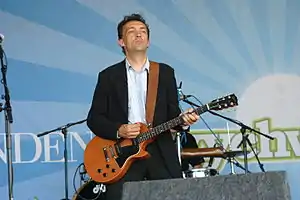 Performing at the Wychwood Festival in 2009