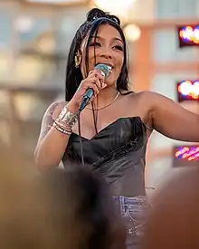 K. Michelle performing in 2023