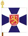 Colour of the Finnish Guard Jaeger Regiment. Note the Imperial Russian-style design of the flag which is symbolic of the lineage of the regiment as part of the Russian imperial guard