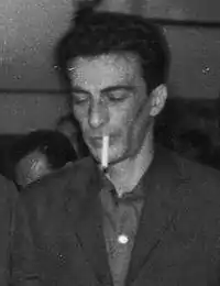 Kateb Yacine at the Algiers book fair, 1962