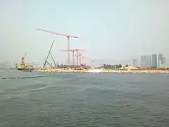 Kai Tak Cruise Terminal under construction in August 2011