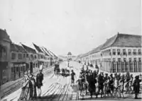 Batavia street-scape illustrated in c.1760.