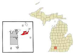 Location within Kalamazoo County