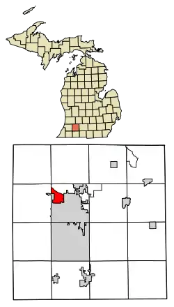 Location of Westwood, Michigan