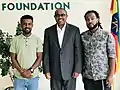 Kamuzu Kassa with former Ethiopian Prime Ministe Hailemariam Desaglen