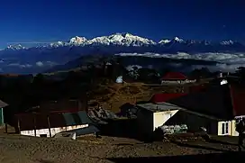 Singalila Range and Kanchenjungha seen from Sandakpur