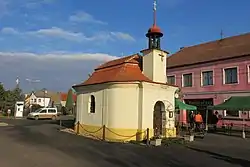 Chapel in the centre of Žabovřesky nad Ohří