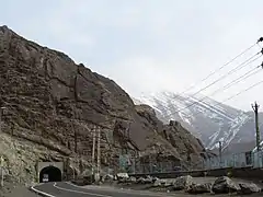 Chalus Road beside the dam