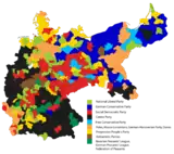 Constituency results, 1912