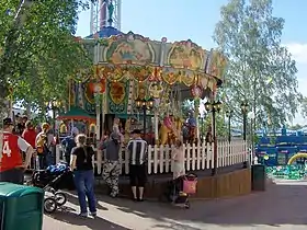 A carousel at Linnanmäki in Helsinki, Finland
